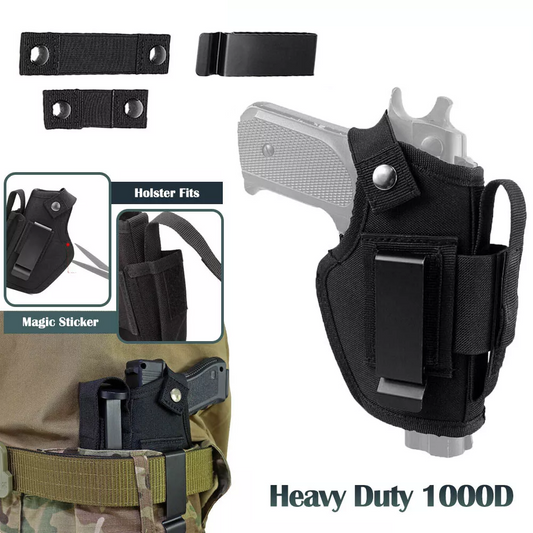 Gun Holster for Concealed Carry, Universal Waistband Holster with Mag Pouch, for Men Women Right/Left Hand Draw, Fits Glock 43x,19, 23,26,27,42, M&P Shield