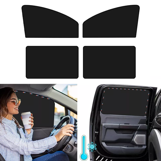 4PCS Magnetic Car Sun Shades for Metal Frame Side Windows, Privacy Curtain, UV Ray & Heat Reduction