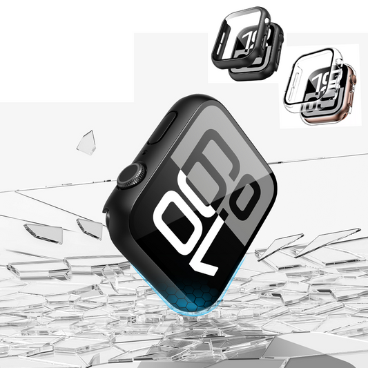 Screen Protector Case for Apple Watch Series 10 42mm 46mm Anti-Scratch Hard PC Cover with 9H Tempered Glass