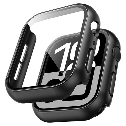 Screen Protector Case for Apple Watch Series 10 42mm 46mm Anti-Scratch Hard PC Cover with 9H Tempered Glass