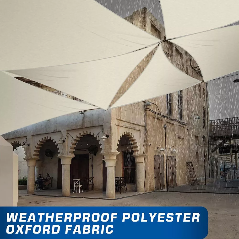 Triangle Waterproof Shade Sail Patio Awning Outdoor Garden Pool Sun Canopy Shelter Cover
