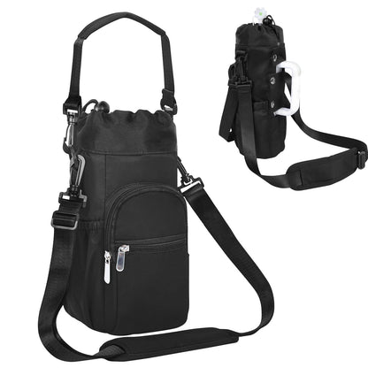 For Stanley Tumbler Cup 40oz Water Bottle Holder Carry Bag Travel Pouch w/ Strap