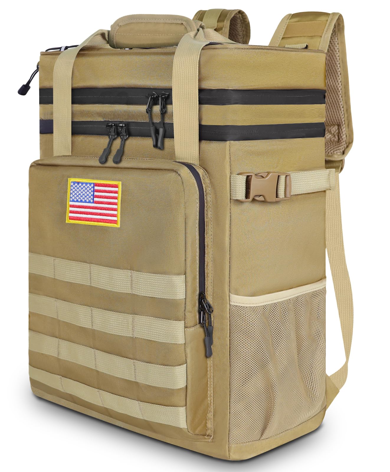 Tactical Backpack Cooler, Leakproof 40 Cans Soft Cooler Backpack with Handle
