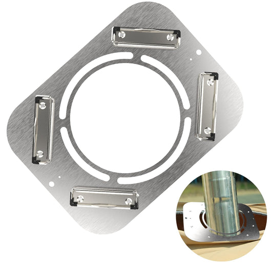 DIY Hot Stove Jack - Stainless Steel Clip-On with Chimney Hole for Tents
