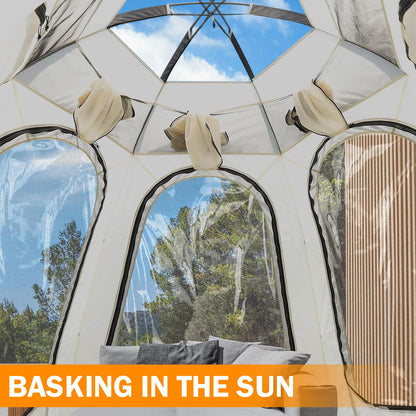 10x10 FT Screen House for 4-6 People, Outdoor Sports Tent Canopy with Mesh Mosquito Netting