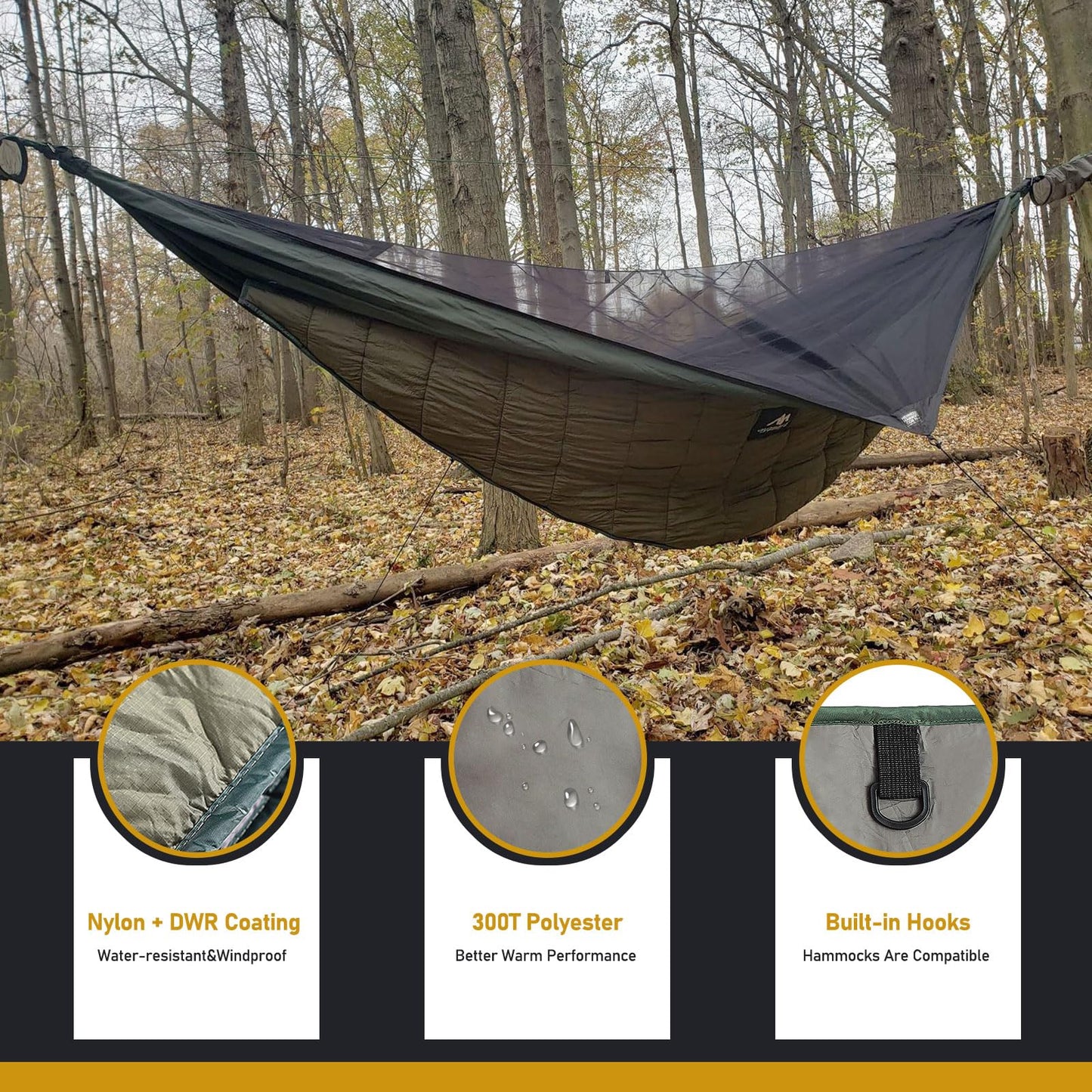 Single Hammock Underquilt Full Length Big Size Under Quilts for Hammocks