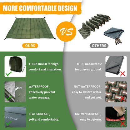 Foam Sleeping Pad for Camping - Foldable Camping Mattress for 1/2/3/4/5/6 Person