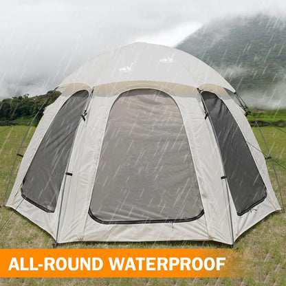 10x10 FT Screen House for 4-6 People, Outdoor Sports Tent Canopy with Mesh Mosquito Netting