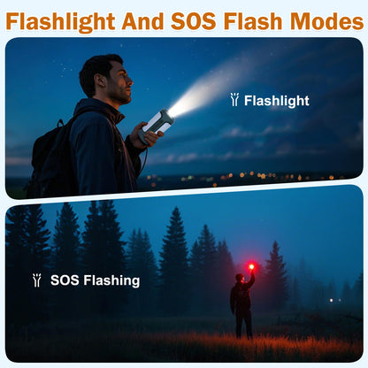 Foldable Camping Lights Rechargeable, 10000mAh LED Camping Lantern Built-in Emergency Power