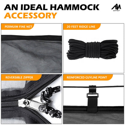 Hammock Bug Net - 11.15ft Superfine Mosquito Net for Hammocks