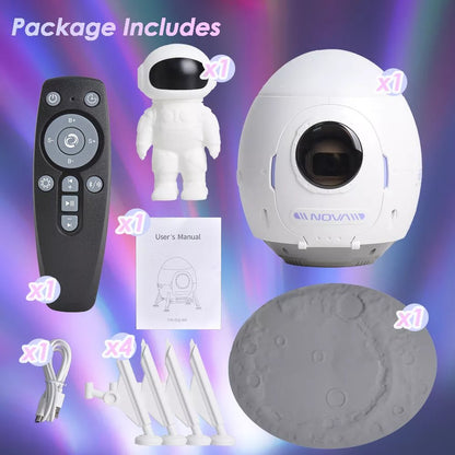 Astronaut Galaxy Light Ceiling Projector with Remote for Room Holiday Decor Gift