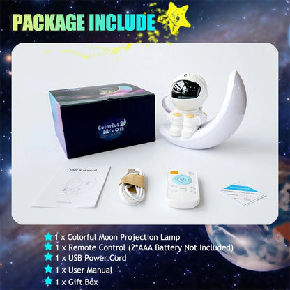 3in1 Astronaut Galaxy Star Projector Nebula Space Night Light for Decor Gifts