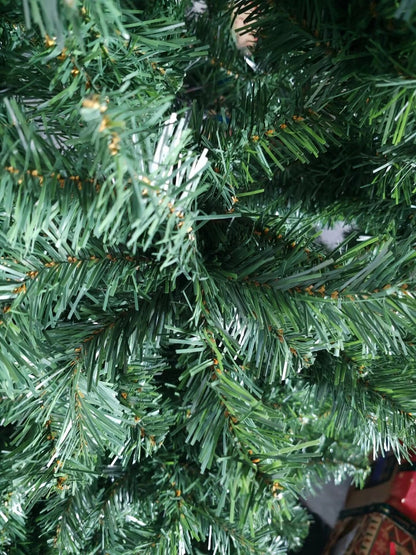 7.5ft Artificial Pre-lit Christmas Tree Snow White Flocked Hinged Bushy Xmas