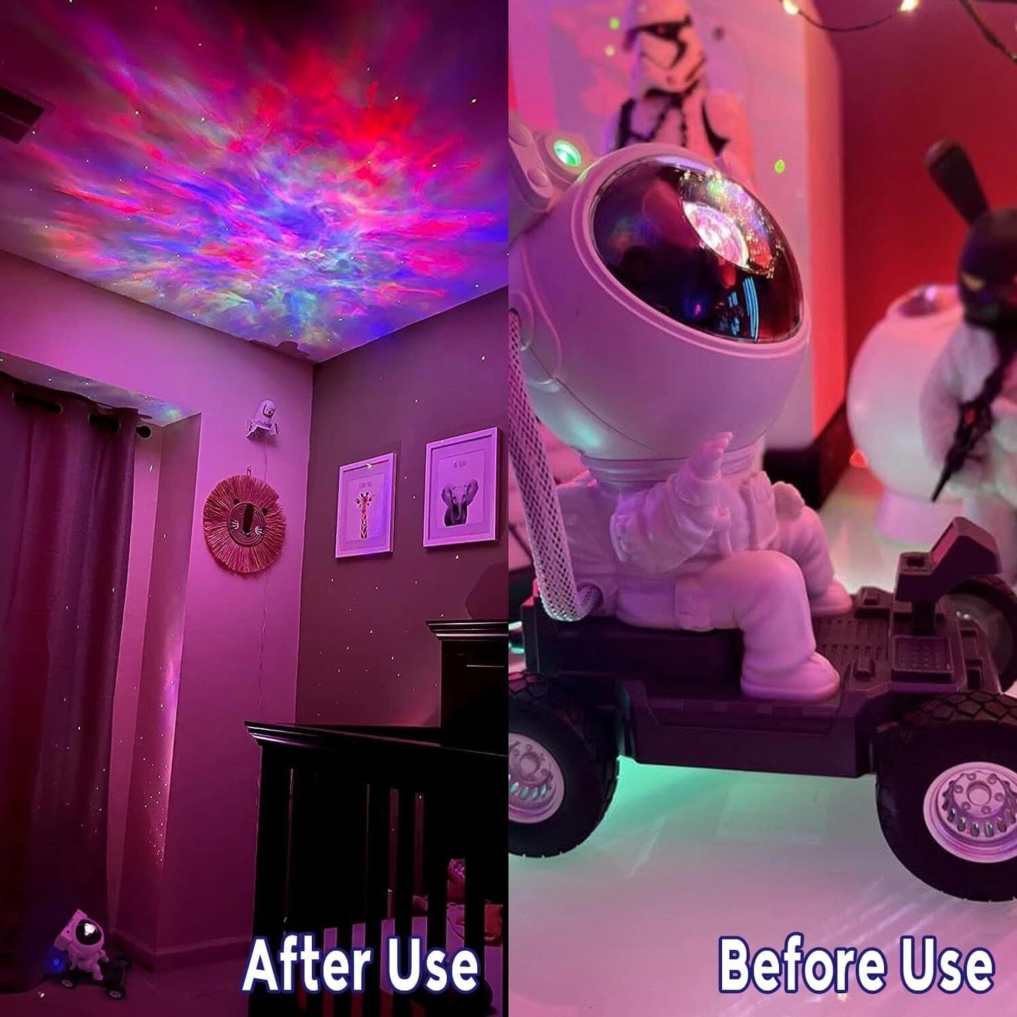 Astronaut Galaxy Projector Nebula Space Buddy Night Light for Room Holiday Decor