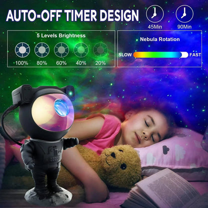 Astronaut Projector Night Light Lamp Star Nebula Galaxy Space Sky for Room Decor