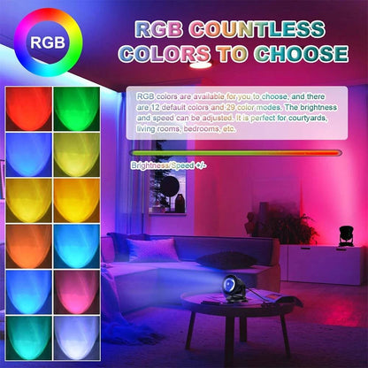 Smart Outdoor Spot Lights Waterproof RGB Landscape Lighting for Yard Xmas Decor