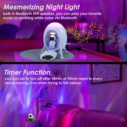 Astronaut Galaxy Light Ceiling Projector with Remote for Room Holiday Decor Gift