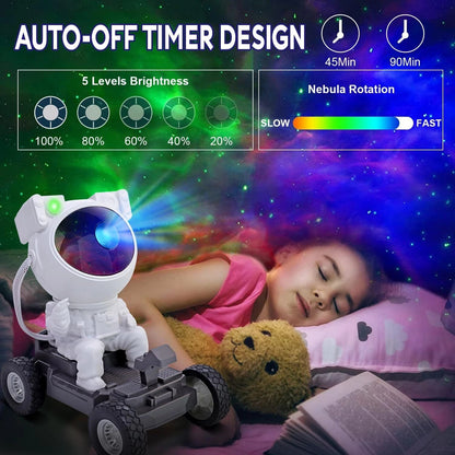 Astronaut Galaxy Projector Nebula Space Buddy Night Light for Room Holiday Decor
