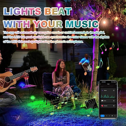 Smart Outdoor Spot Lights Waterproof RGB Landscape Lighting for Yard Xmas Decor