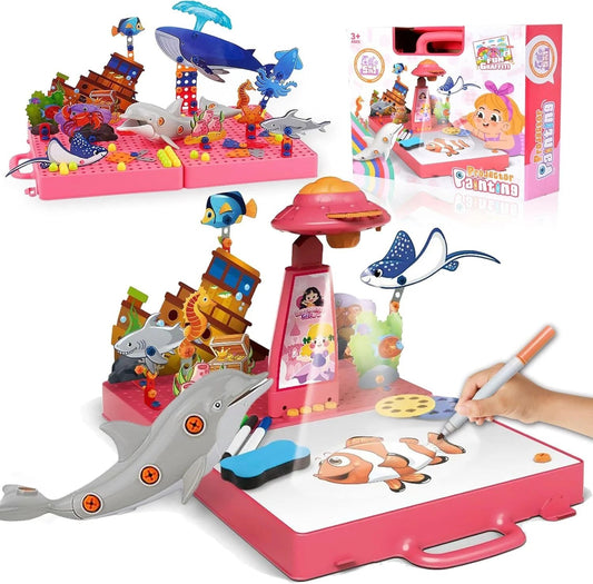 Drawing Projector Kids Tracing Toys Children Smart Sketcher Boys Girls Art Gifts